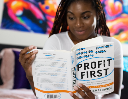 African American Woman Reading a Book