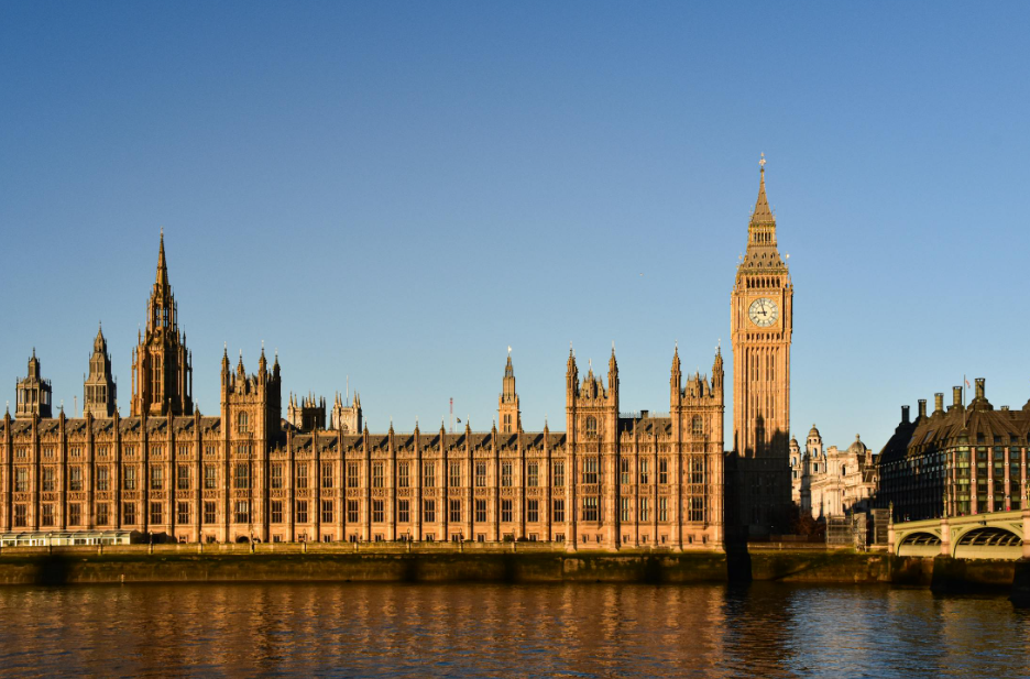 Iconic Big Ben and Houses of Parliament in London