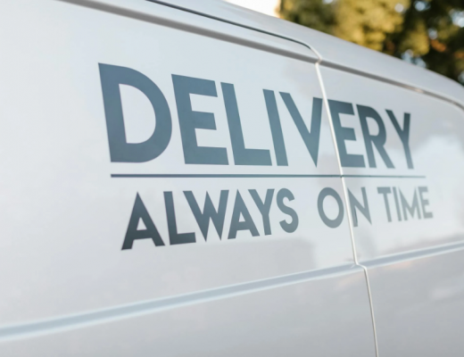 White Delivery Van