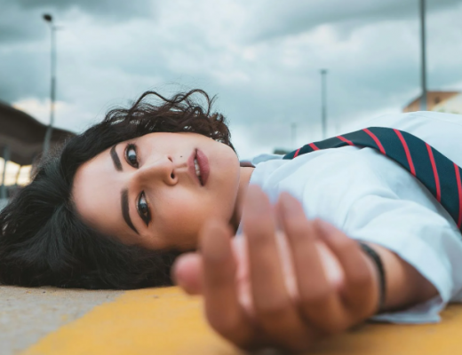 Injured Woman Laying on the Ground