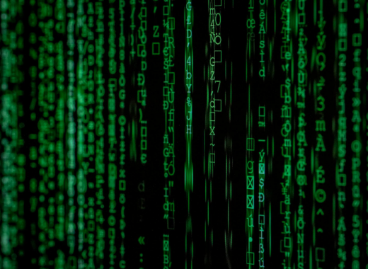 Code Displayed on a Screen for a Security Upgrade
