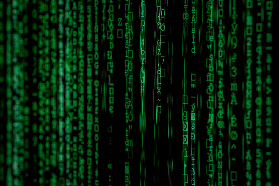 Code Displayed on a Screen for a Security Upgrade