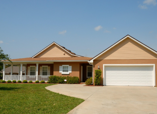 Large Tan House