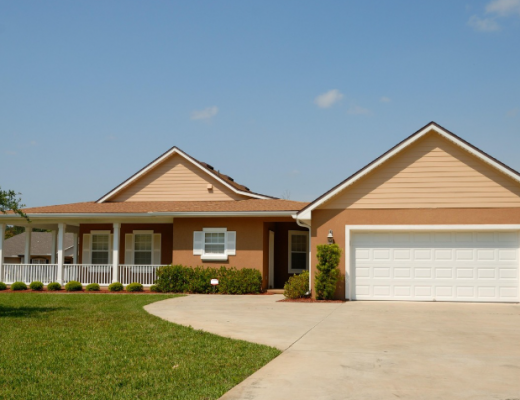 Large Tan House