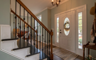 Traditional Staircase in a Home