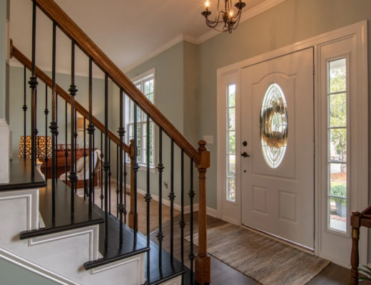 Traditional Staircase in a Home