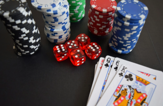 Poker Chips, Dice, and Playing Cards