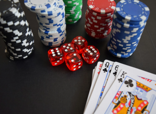 Poker Chips, Dice, and Playing Cards