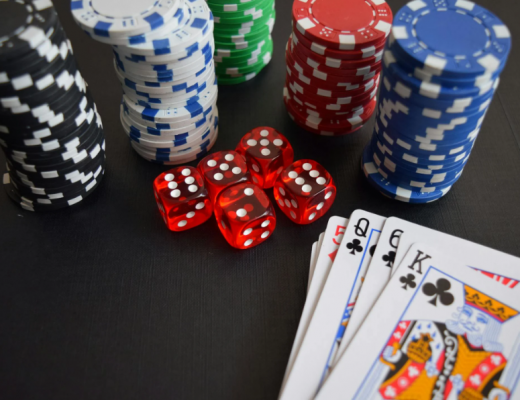 Poker Chips, Dice, and Playing Cards