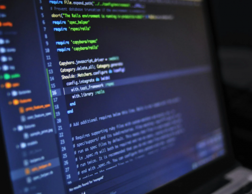 Code Displayed on a Computer Monitor