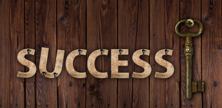 Wooden Sign That Says Success
