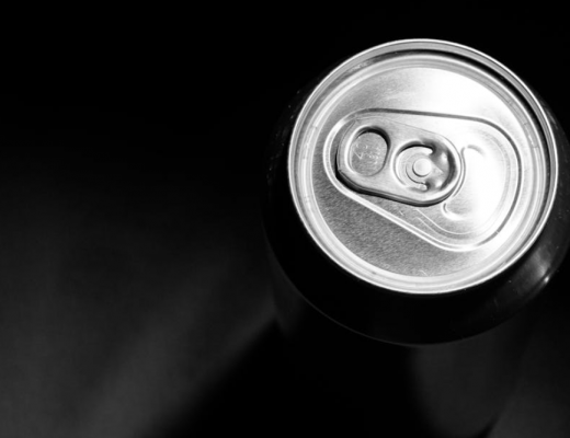 Aerial View of a Can of Soda