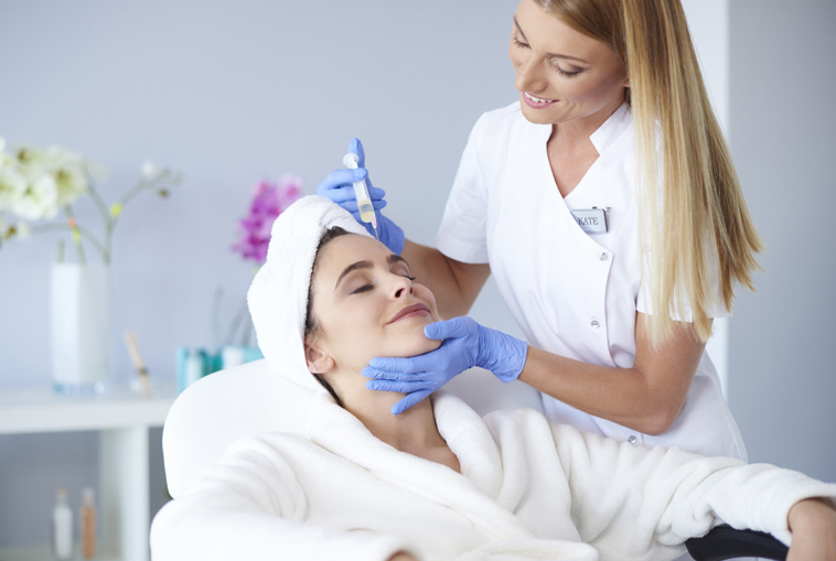 Woman Receiving Botox
