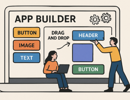 Cartoon Depiction of App Builders