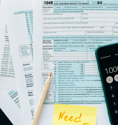 Stack of Tax Documents