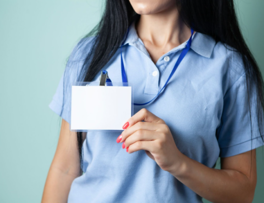Nurse Standing Up Against a Wall