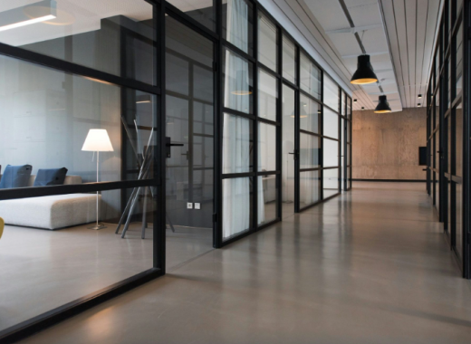 The Interior of a Modern Office Building
