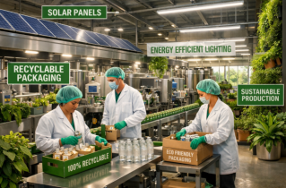 3 Employees Working in a Greenhouse