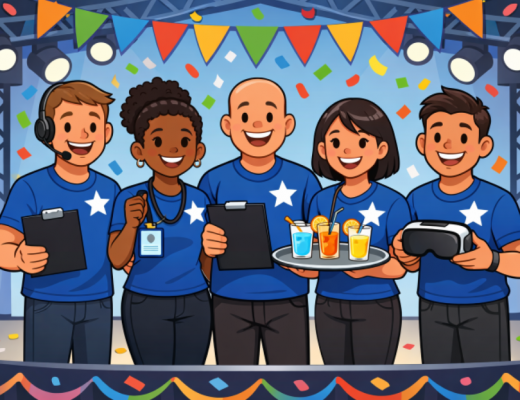 Cartoon Depiction of Event Planners
