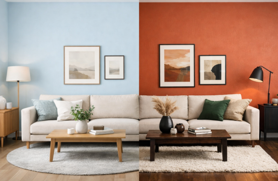 Same Living Room But with Different Colors