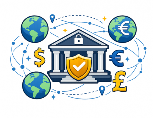 Cartoon Depiction of an Offshore Bank
