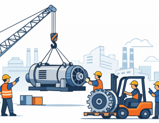 Cartoon Depiction of a Construction Site