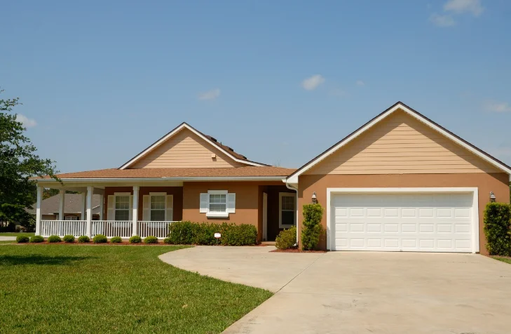Large Tan House